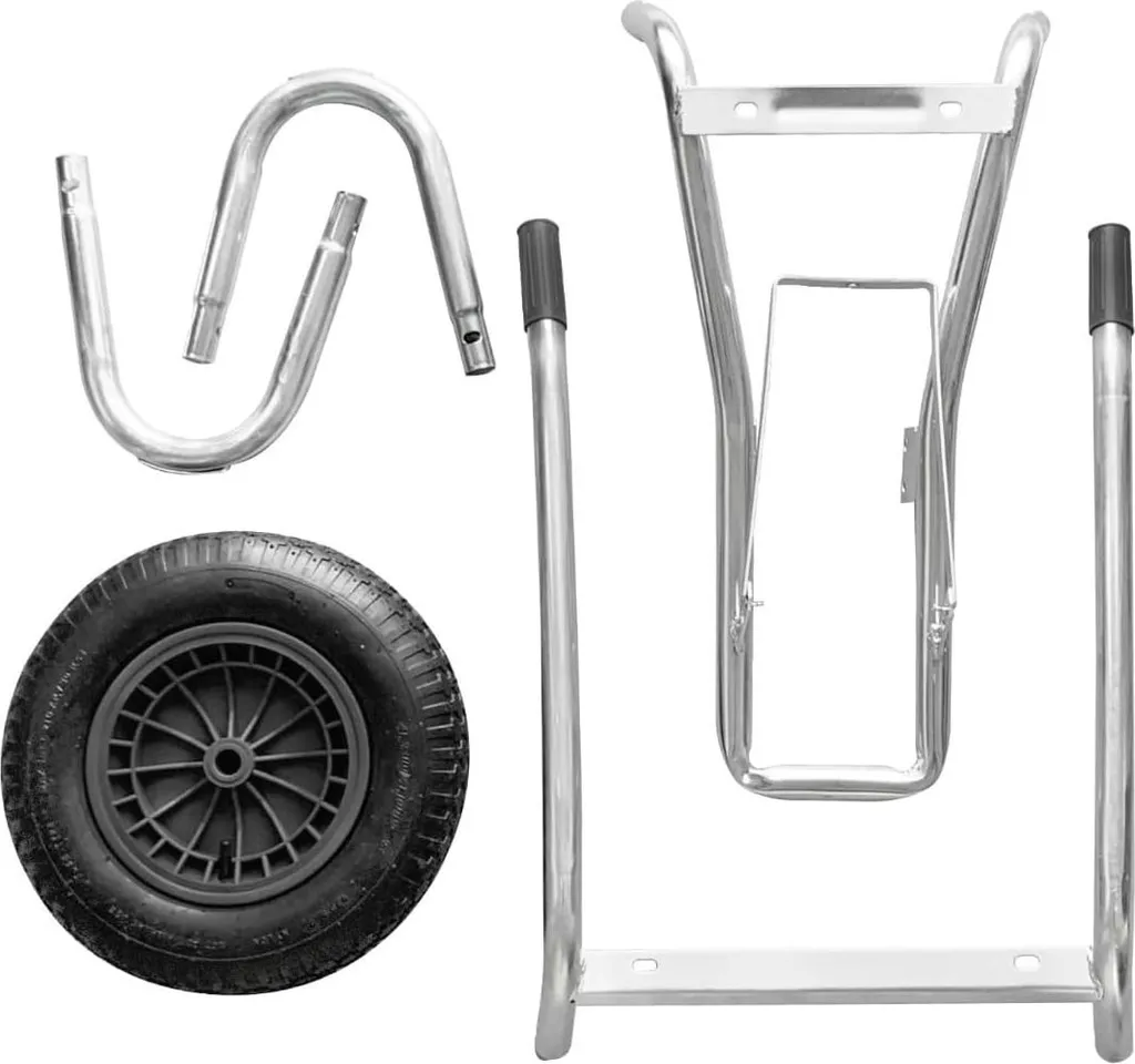 Brouette de jardin 110L et 160kg avec cuve plastique et châssis acier