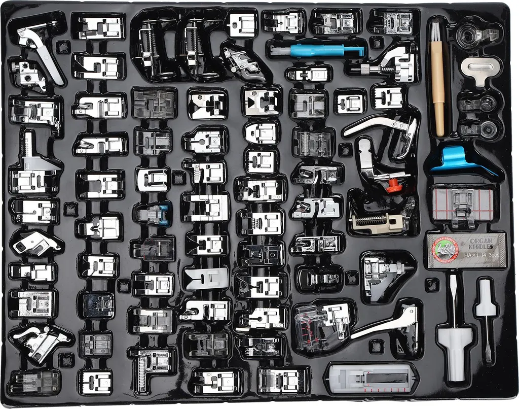 Accessoires de machine à coudre pour patchwork et broderie 82pcs