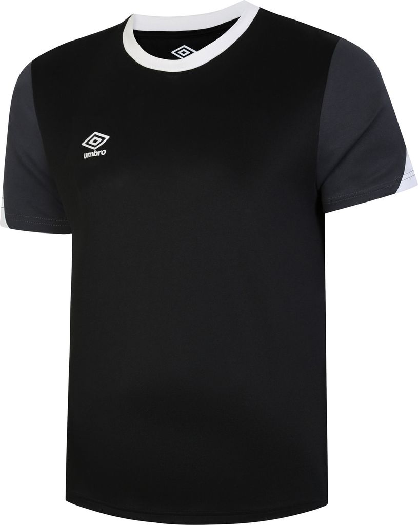 Umbro - Kinder Trikot "Total", Training UO1612 (146-152) (Schwarz/Weiß/Kohlen-Schwarz)