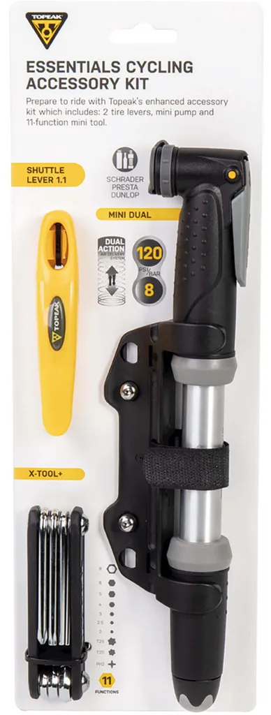Topeak Essentials Kit Accessoires de Cyclisme Ultra Léger et Robuste