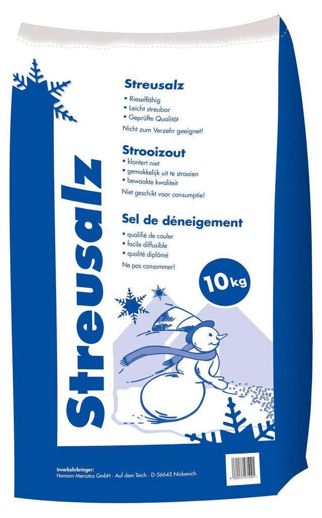 Sel de déneigement Hamann, sel de déverglaçage 10 kg Image du produit 