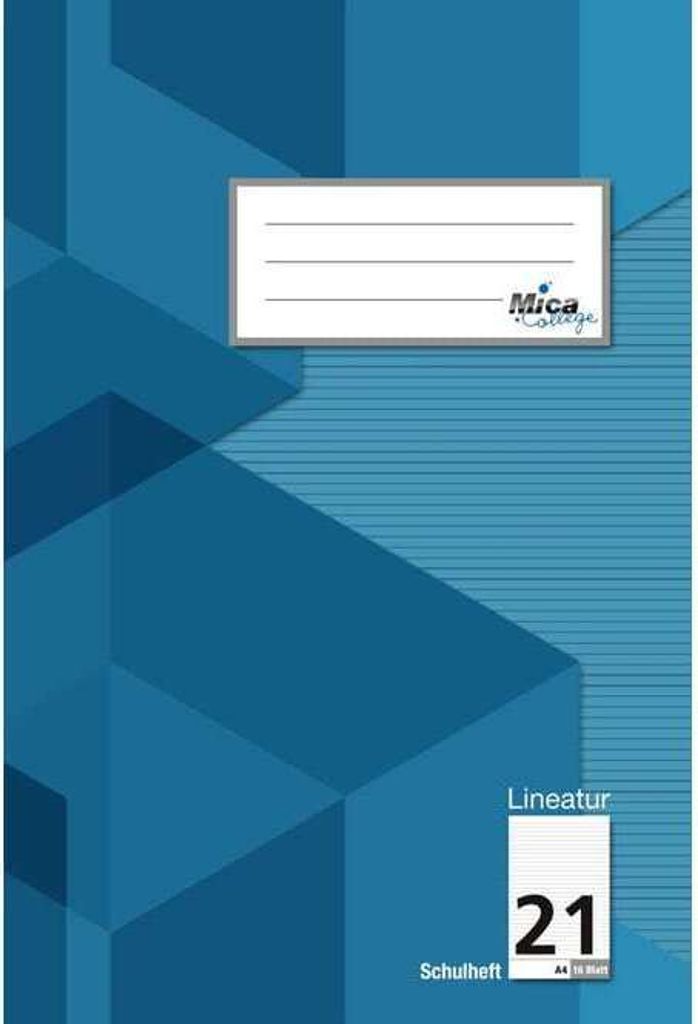 Schulheft A4 - Lineatur 21 - liniert - 16 Blatt Produktbild 