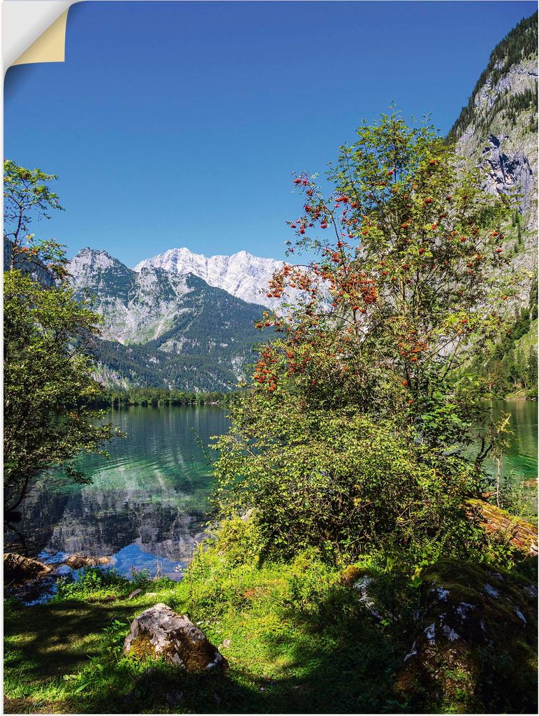 ARTland Wandbild, selbstklebend Blick auf den Obersee Größe: 45x60 cm
