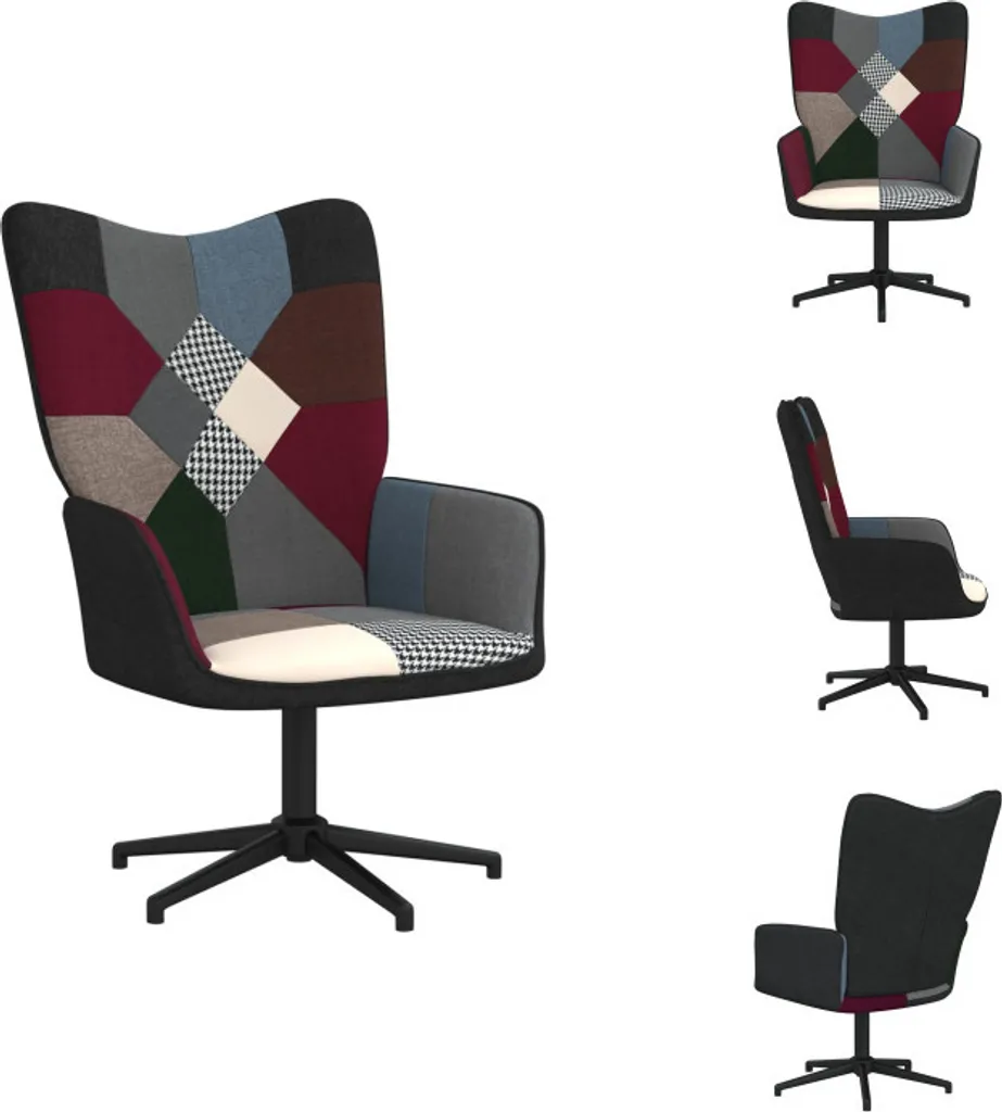 vidaXL Poltrona relax tessuto patchwork - Poltrona