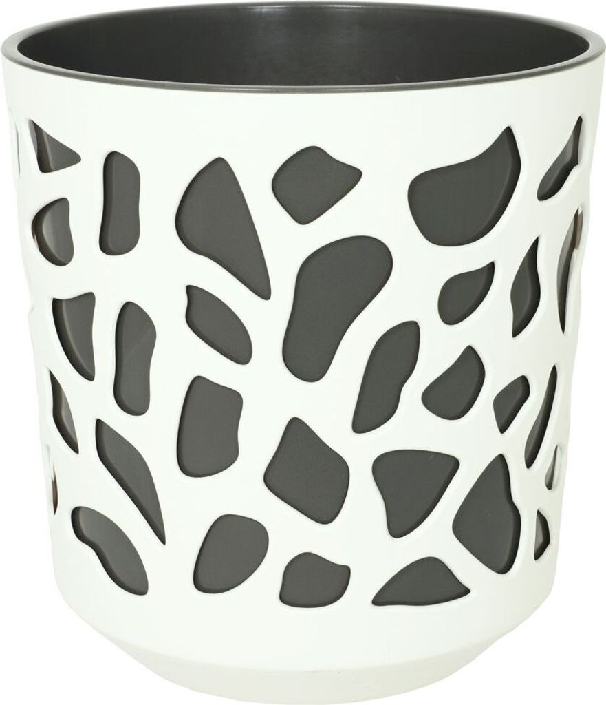 Übertopf Duet ø25,5 cm creme/anthrazit