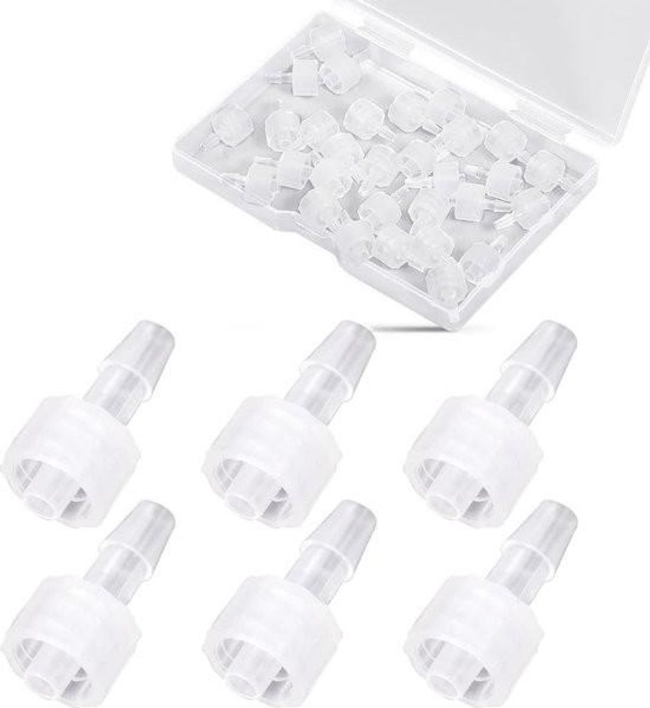 30-teiliges Spritzenadapter-Set mit Luer-Lock-Stecker und Luer-Lock-Anschluss (5-32 Zoll) - HTML-Inhalt.