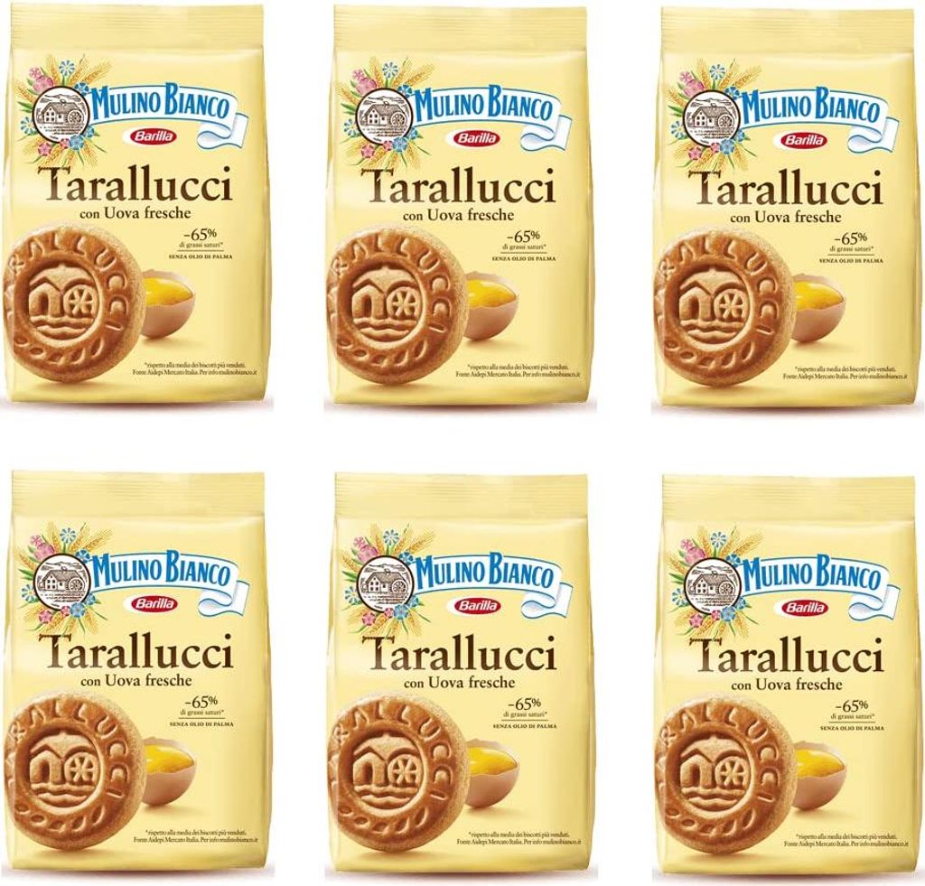 6x Mulino Bianco Kekse Tarallucci 800g Italien biscuits cookies kuchen brioche
