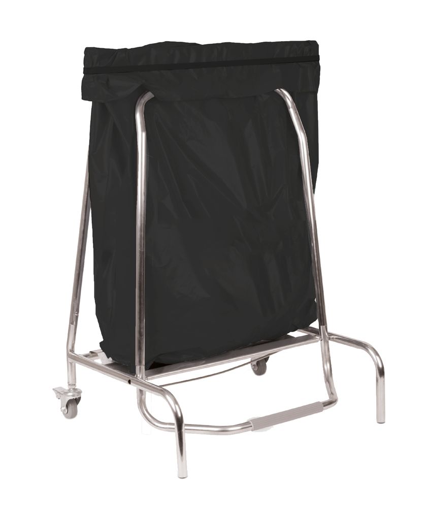 Edelstahl Müllsackhalter Bremse Lenkrollen Gummi Klemme 80 -110 L Casselin, Inhalt:80 L