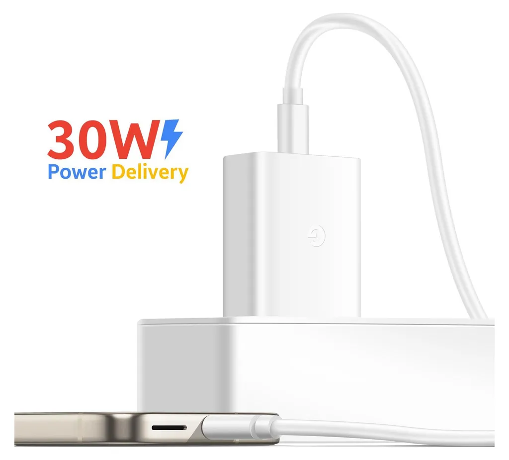 Alimentatore Google 30W USB-C White per Pixel 8, 7 e Pro - Originale - 11