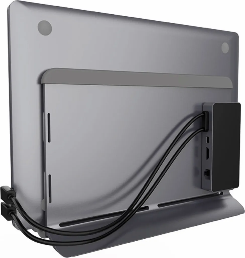 Support pour ordinateur portable vertical en aluminium Gris Spatial 12-16" - 4