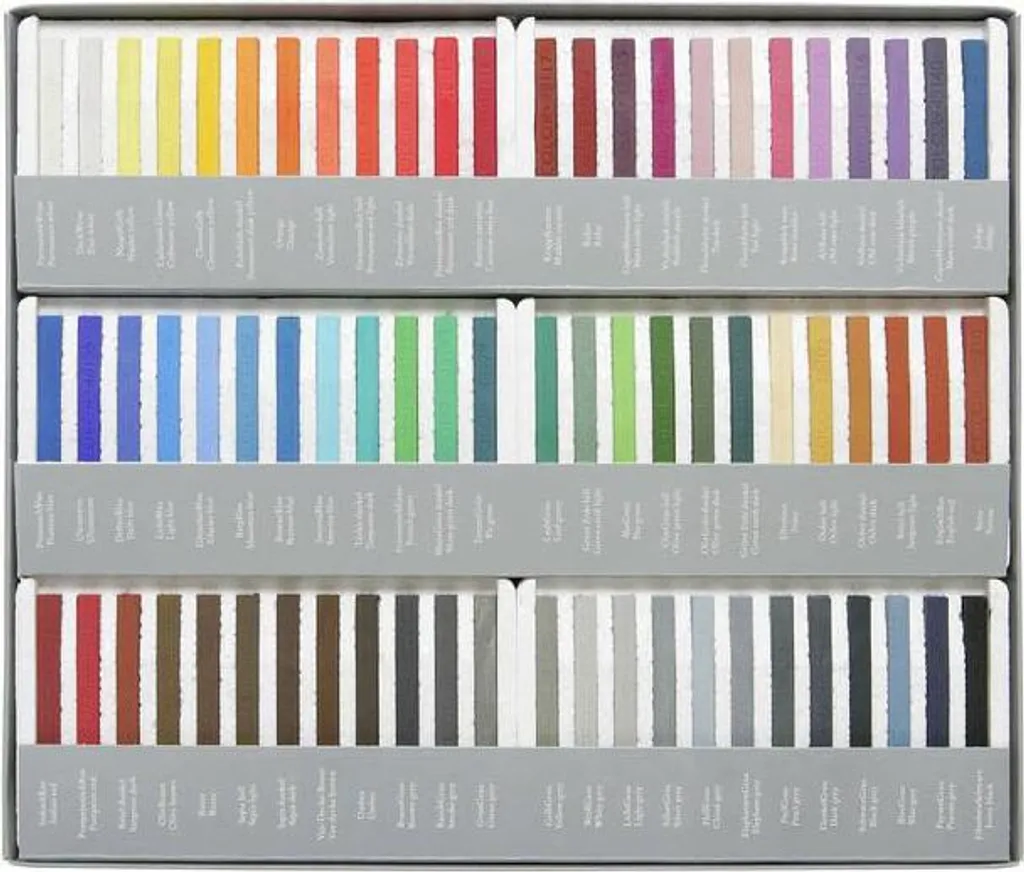 Pastels durs Cretacolor 72 pièces : pigmentation intense et boîte fer