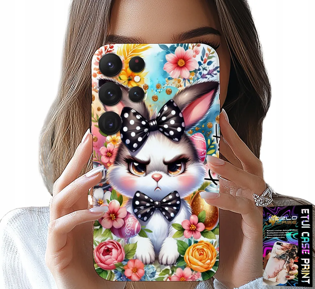 Regalo Pasqua Samsung S23 Ultra: Cover Lepre e Uova Foil Speciale