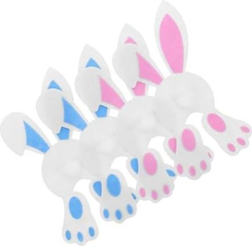 ELAYARD 4stücke Filz Hasen Besteckhalter Tasche Für Esszimmer Geschirr Dekoration Party Zubehör Karotten Utensilien Besteckhalter
