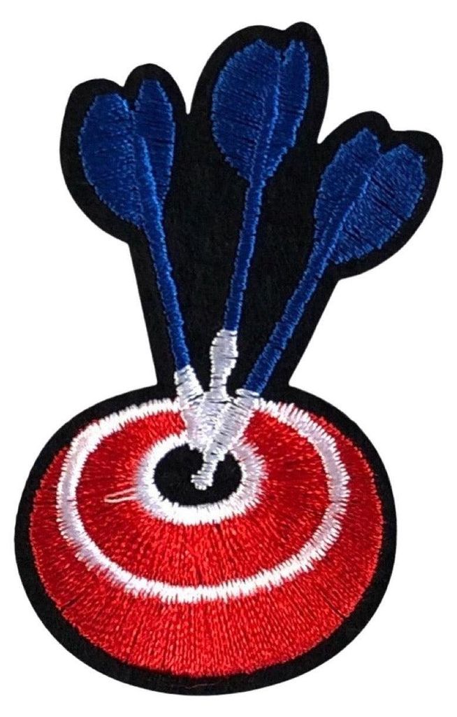 Dartscheibe Pfeile Emblem Aufnäher zum Aufbügeln Produktbild 