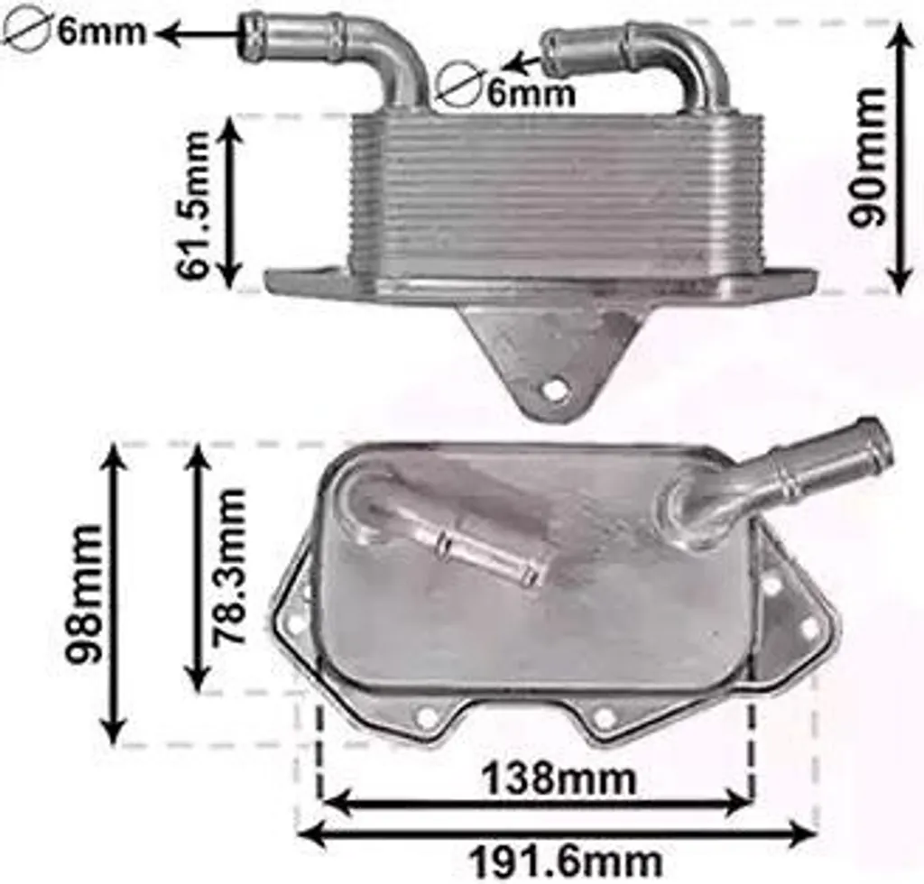 Refroidisseur d'huile pour SUV Audi Q5 8RB et A5 Sportback