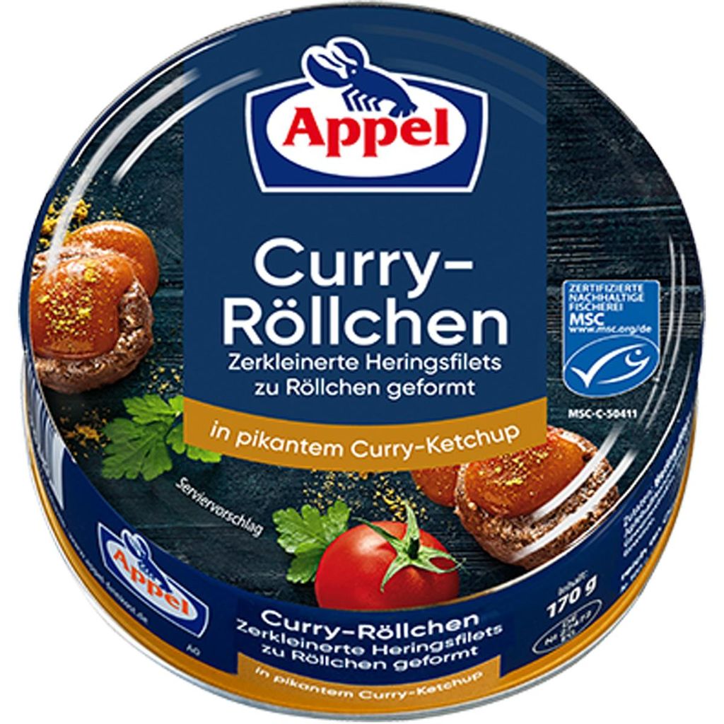 Appel Curry Rouleaux Filets de hareng au ketchup épicé au Image du produit 