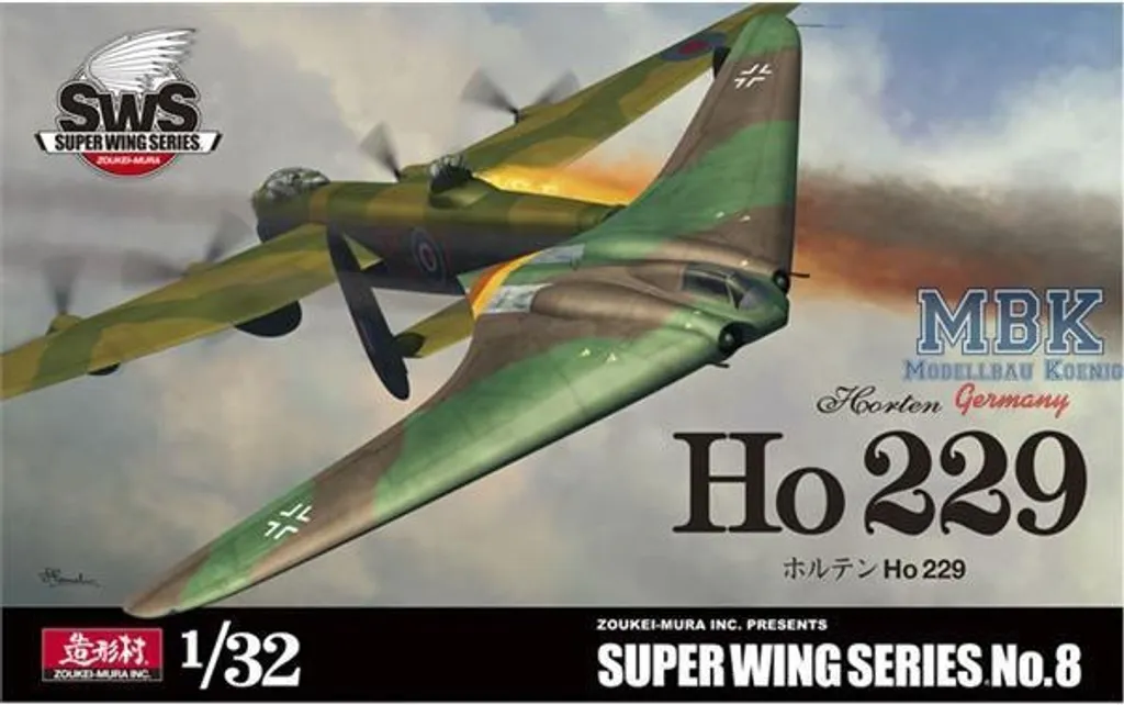 Horten Ho 229 Zoukei-Mura 1/32 Maquette avec Structure Interne SWS08