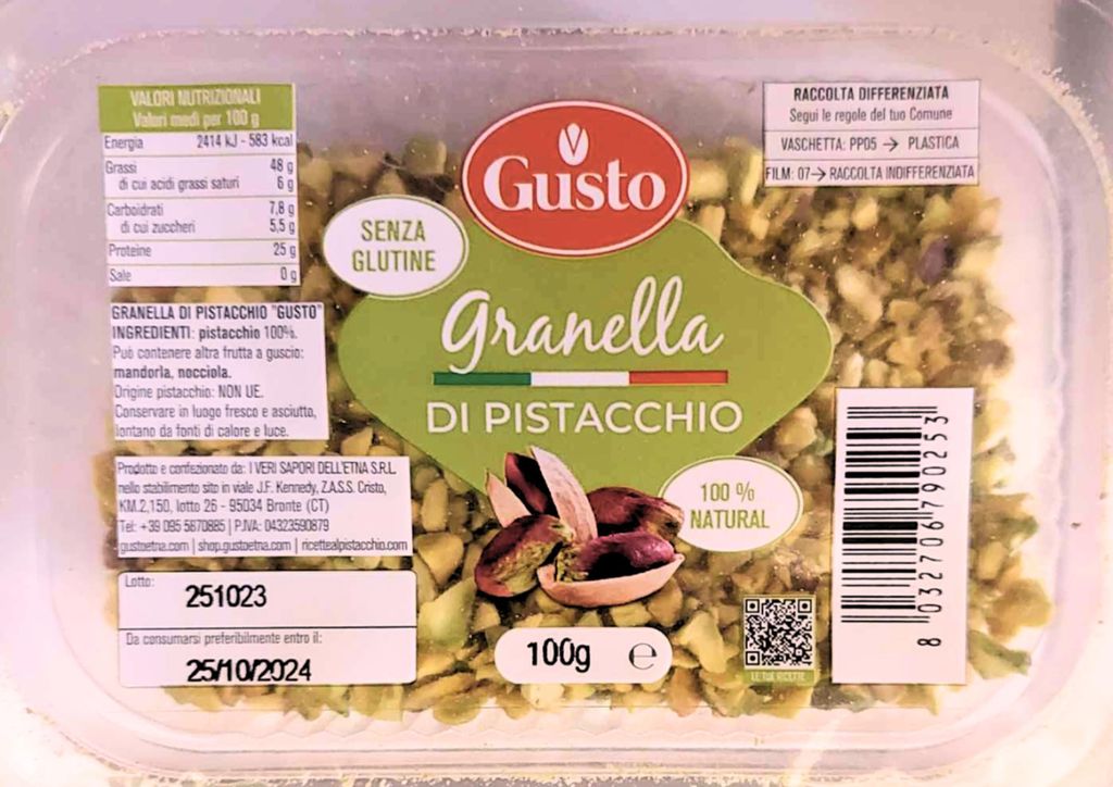 Granulés de pistache Etna, 100 g Image du produit 