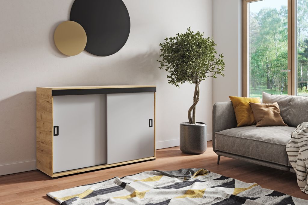 KIER FURNITURE Kommode mit  2 Schiebetüren RESTI , Produktbild 