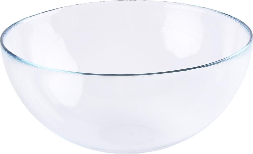 20 cm runde Salatschüssel aus Glas für Obstdesserts transparent 1,6 l