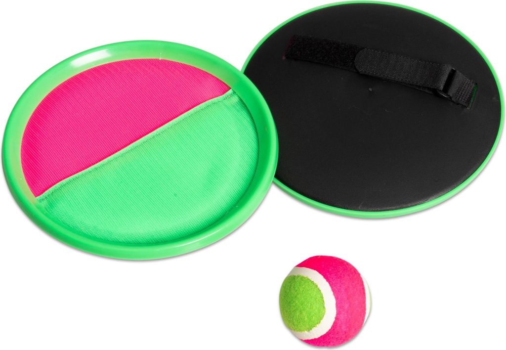 Betzold Klett-Ball-Set 20 cm Durchmesser mit 2 Schlägern und 1 Ball