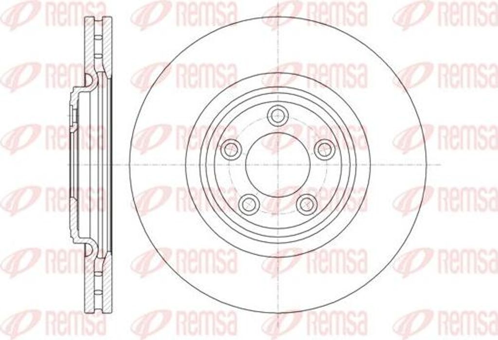 REMSA 61374.10 Bremsscheibe OE C2C25336 kompatibel mit XF, XJ, XK