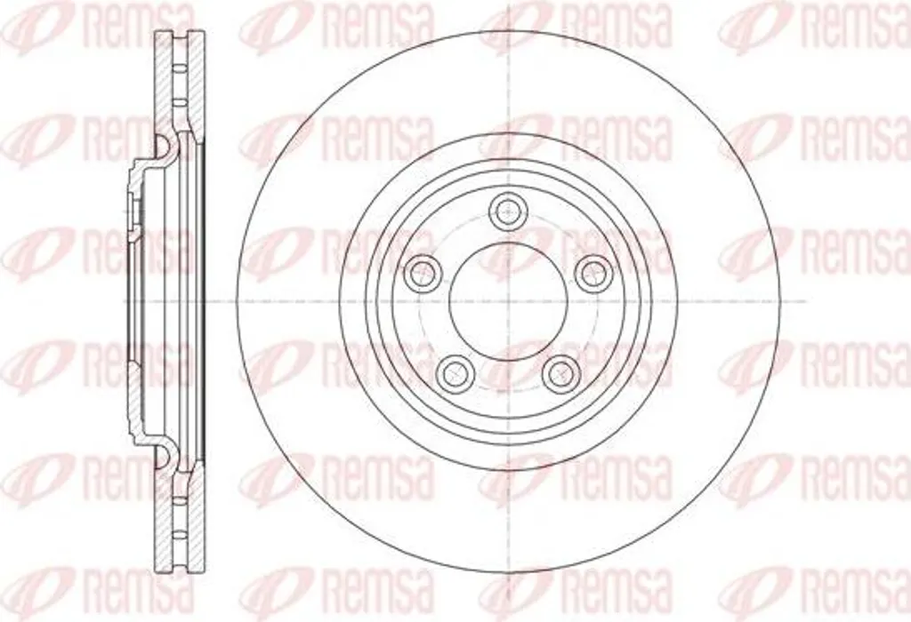 Stop vibrations freinage Jaguar XF XJ XK - Disque REMSA 61374.10 OE