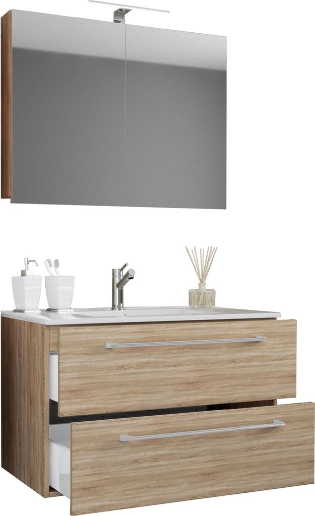 3-tlg. Waschplatz Waschtisch Badinos SP Produktbild 