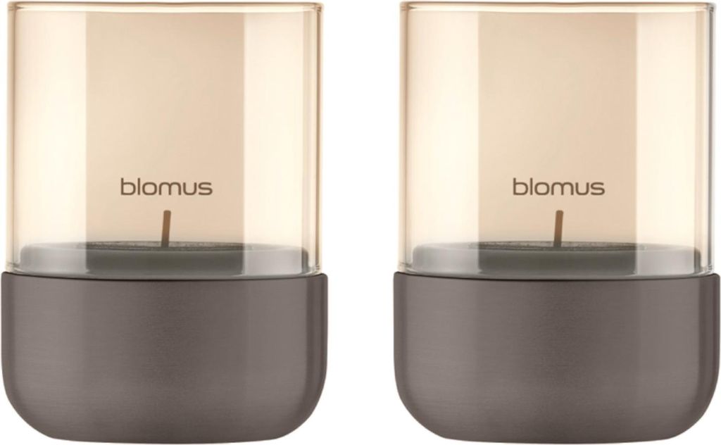blomus GmbH CALMA Windlicht burned metal XS 2er Set