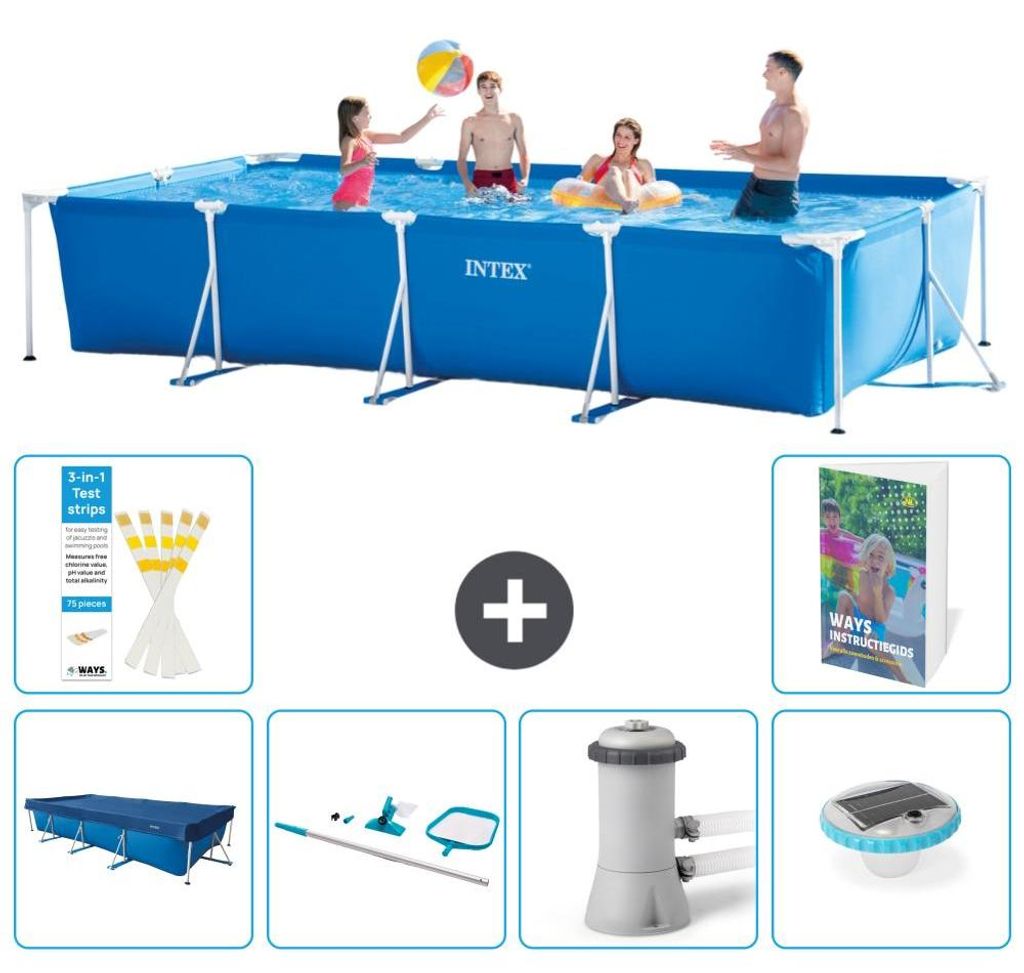 Rechteckiger Frame Pool - 450x220x84 cm - 7-teilig S73