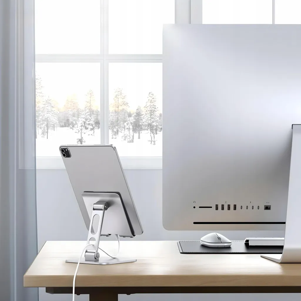 Support tablette tactile universel ajustable pour bureau en aluminium - 4