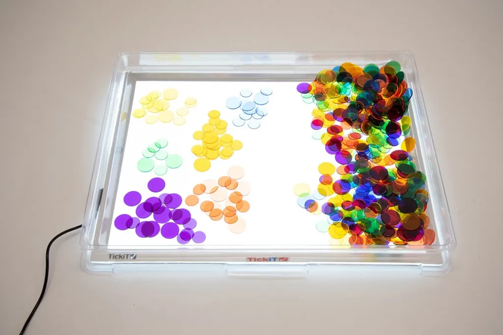 Accessoire Table Lumineuse A3 : Plaque Transparente pour Bac à Sable TickiT