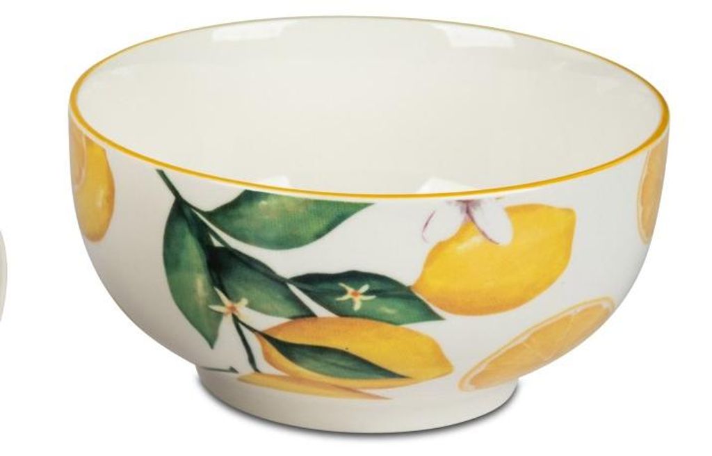 Deko Schale Vintage Lemon,Obstschale, Müslischale mit Zitronen