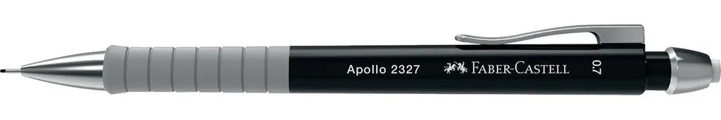 Porte-mine noir Faber-Castell Apollo 0,7 avec zone de préhension tendre