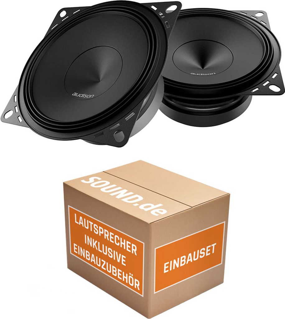 Audison APX 4 - 10cm 2-Wege Koax Lautsprecher - Einbauset passend für Peugeot 406 Break - justSOUND