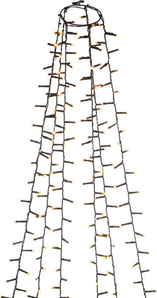 Konstsmide Weihnachtsbeleuchtung Micro LED Baummantel 1080 bernstein Dioden