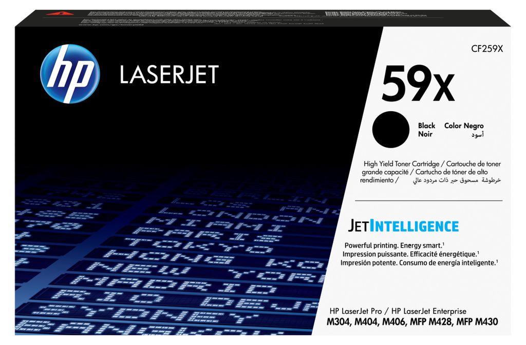 HP Oryginalny czarny toner 59X LaserJet o dużej wydajności, Zdjęcie produktu 