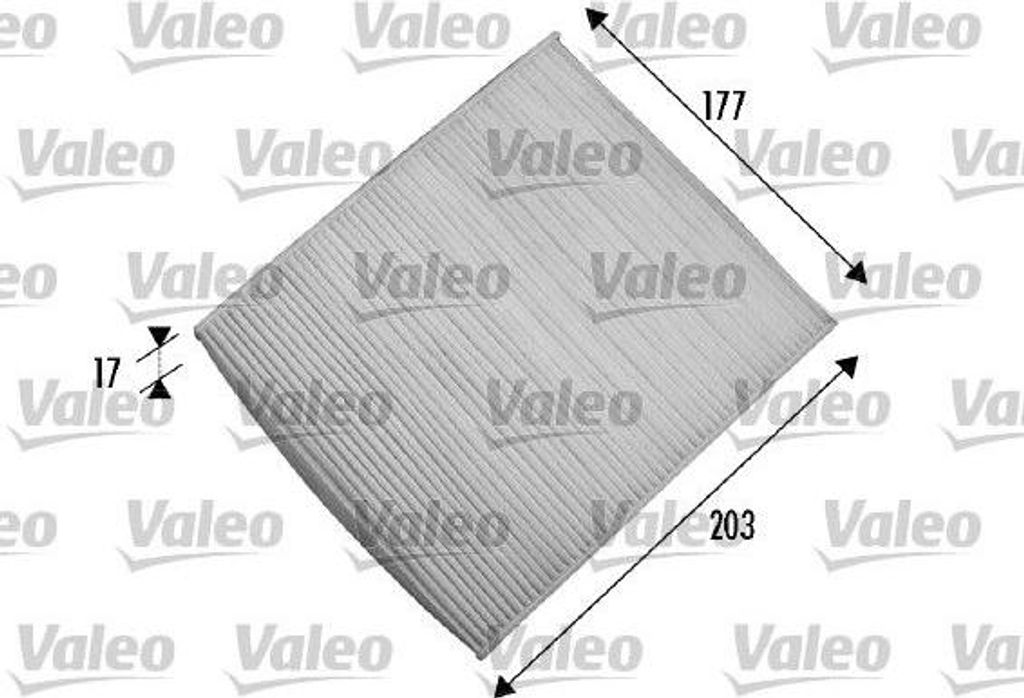 VALEO 698866 Innenraumluftfilter OE 46723321 kompatibel mit 500, 500C, Panda, KA, Maz Y, Ypsilon