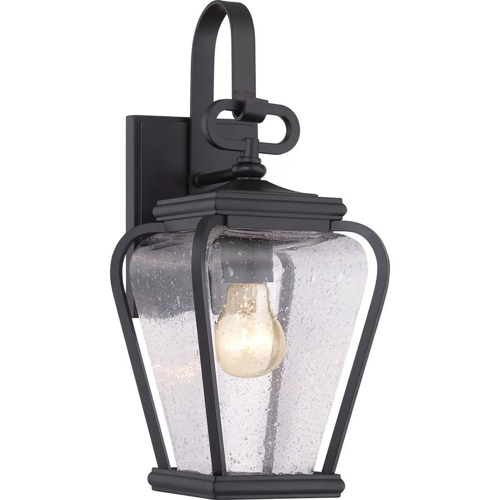 Lanterne murale extérieure noire E27 Province pour Façade et Jardin