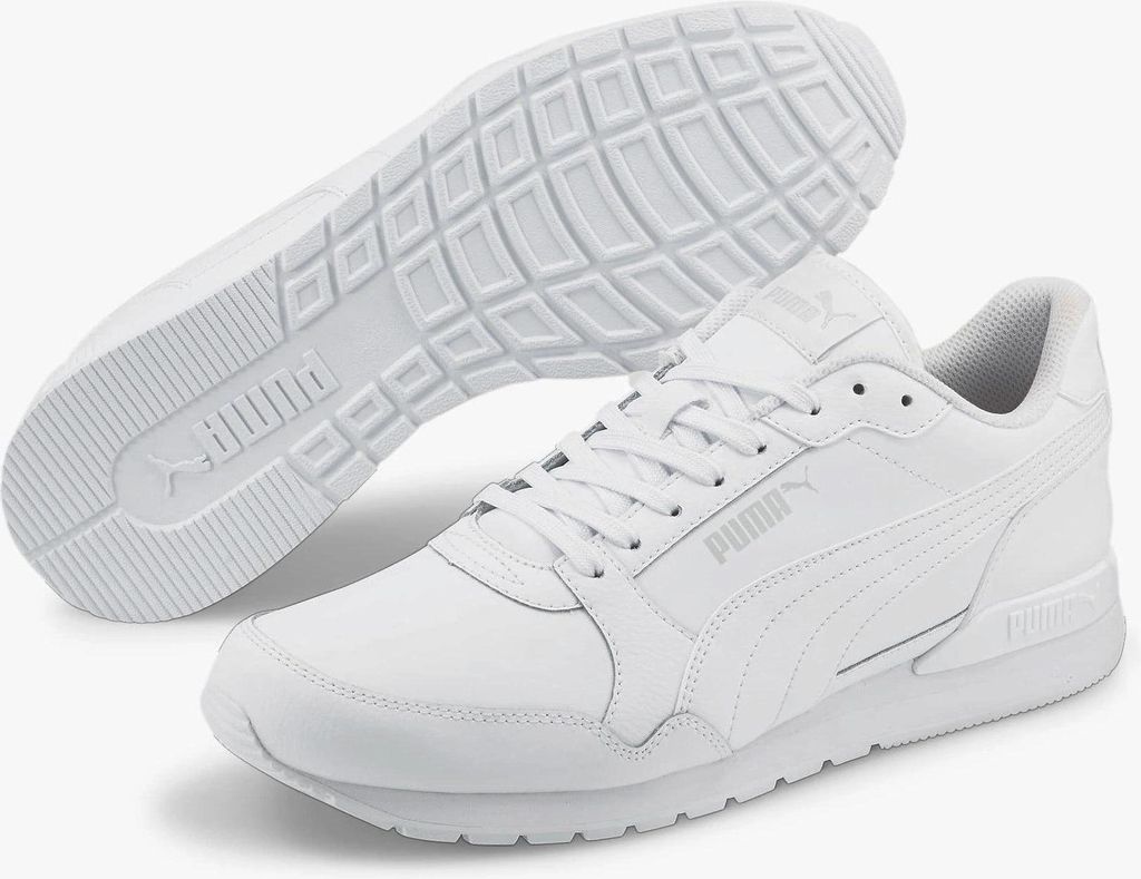 Puma ST Runner v3 L White White-Gray Violet Größe EU 44,5 Produktbild 