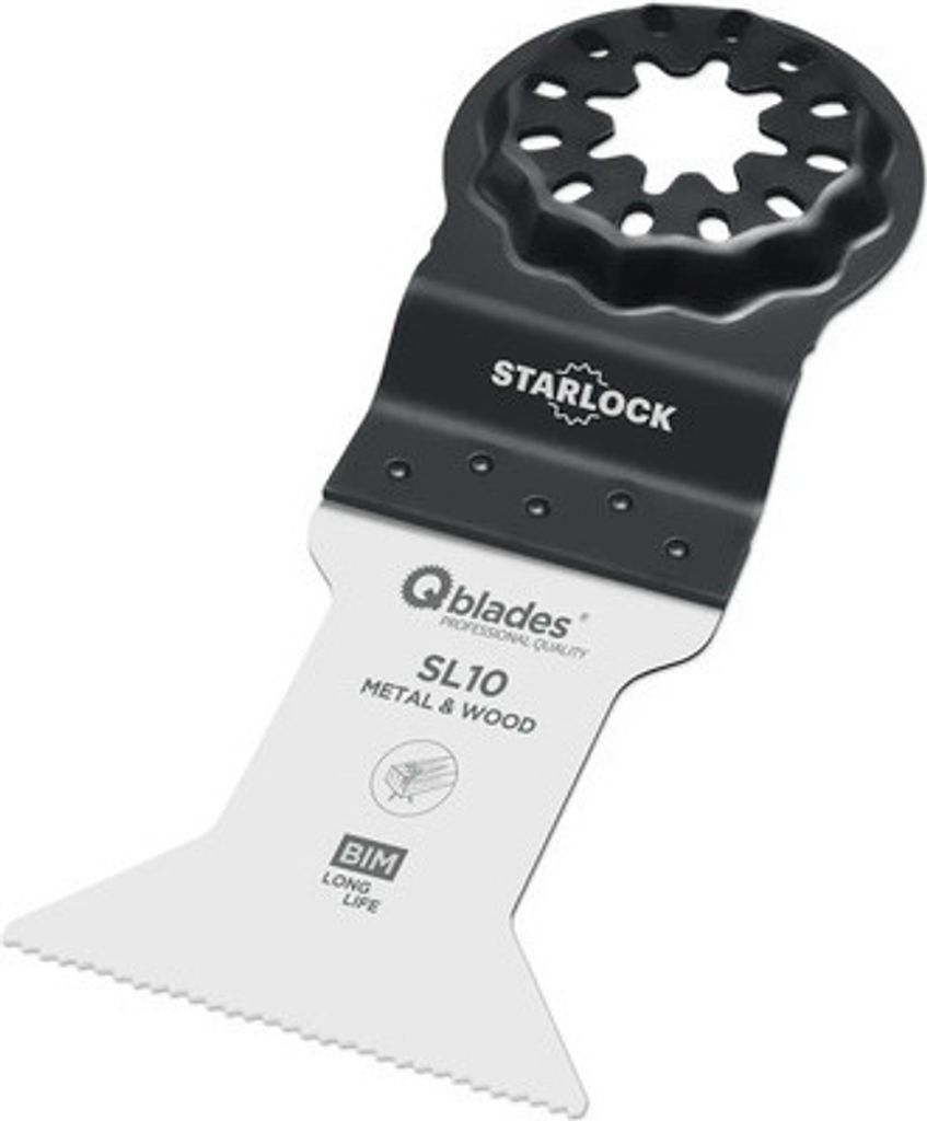 Q-Blades Multitool-Sägeblatt Bi-Metall 19tpi 44x55mm SL10 Starlock, 1 Stück