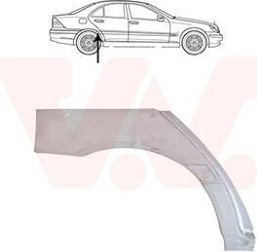 VAN WEZEL Seitenwand Reparaturblech passend für MERCEDES-BENZ C-Klasse T-modell (S203)