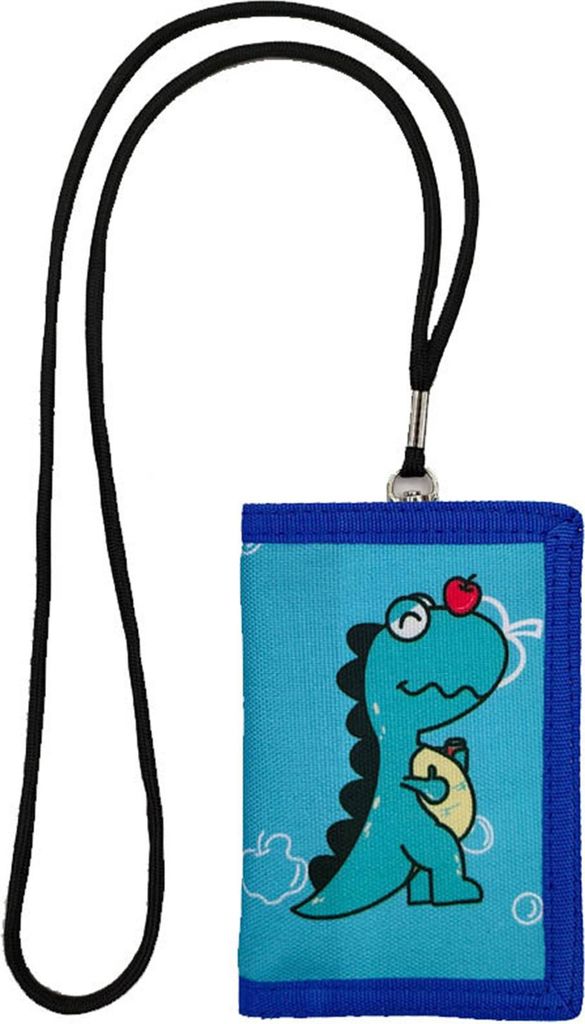 Kinder-Geldbörse mit abnehmbarem Schlüsselband, tragbar, mit Cartoon-Aufdruck, dreifach faltbar, für Kleinkinder, Jungen und Mädchen, Kartenhal...