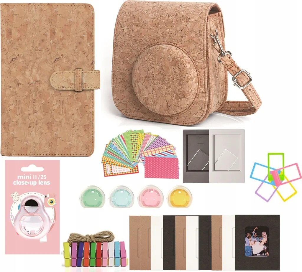 Set Complet 8 Accessoires Instax Mini 11 avec Lentille Selfie et Album