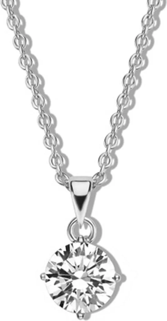 New Bling 9NB-0448 Collana Solitario Argento 925: Alta Gioielleria Accessibile