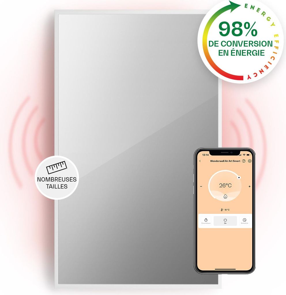 Klarstein Smart Chauffage Infrarouge, 1000W Radiateur Image du produit 
