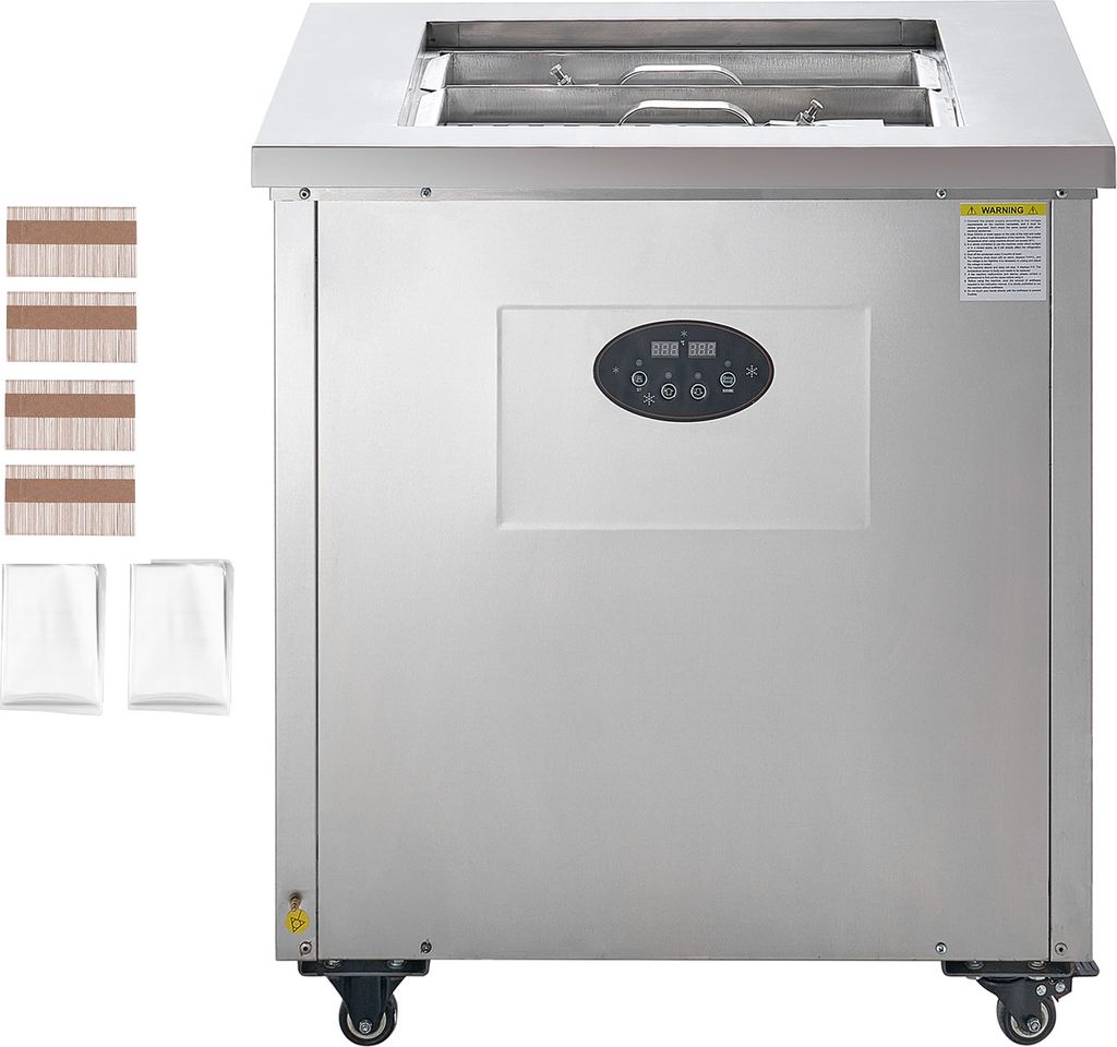 SucceBuy Kommerzielle Eismaschine – 2er-Formen-Set, 52-teiliges Fassungsvermögen, Wunder aus Edelstahl für Bars und Cafés