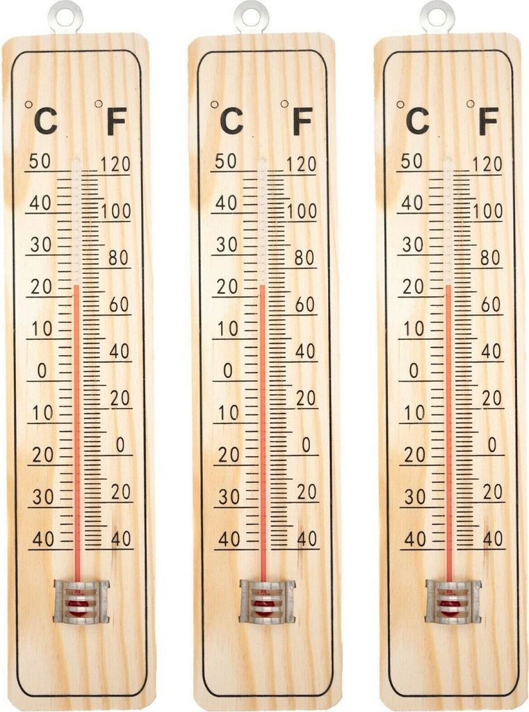 4x Thermometer Innenthermometer Außenthermometer Garten Produktbild 