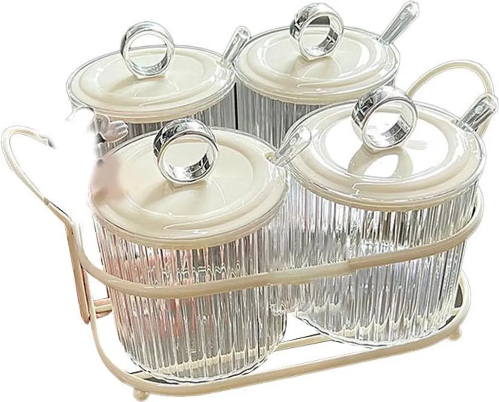 Rangement Épices pour Plan de Travail Cuisine avec Support Mobile en Fer - 5