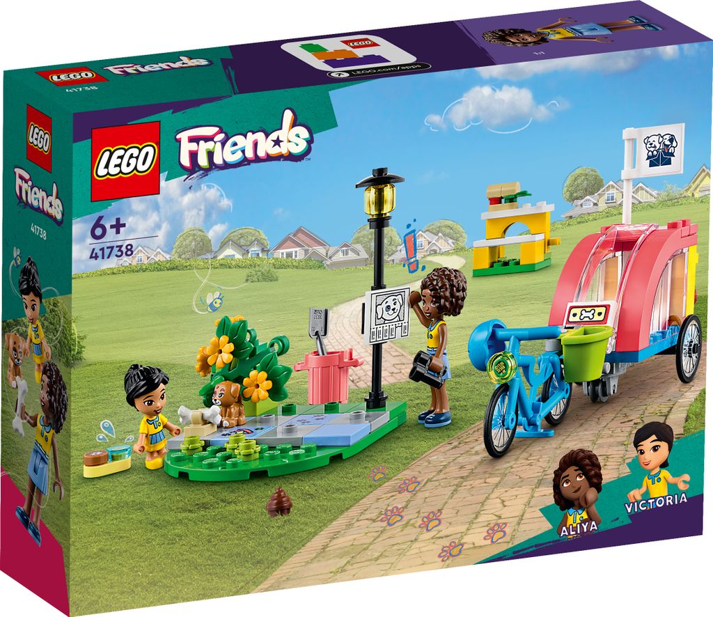 LEGO® Friends 41738 Cane da soccorso in bicicletta Immagine del prodotto 